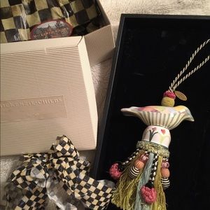 Harlequin Mackenzie Childs Bird Tassel Gift Box